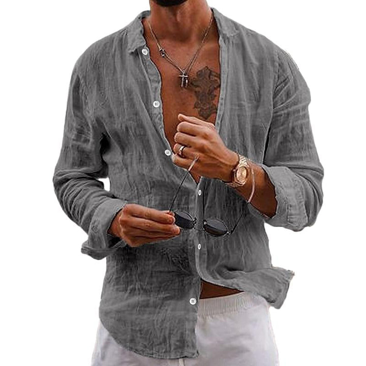 Matthew | Men's Casual Long Sleeve Button-Down Shirt