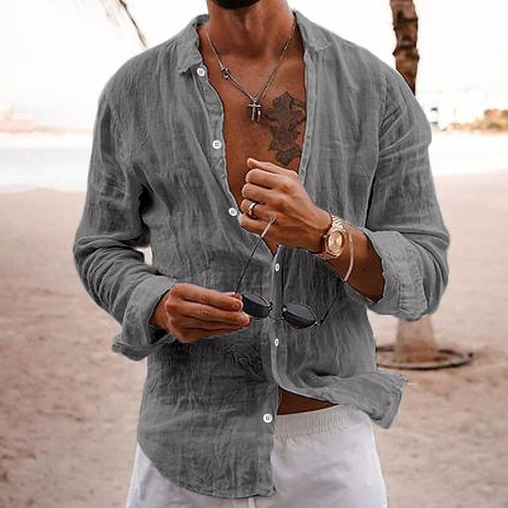 Matthew | Men's Casual Long Sleeve Button-Down Shirt