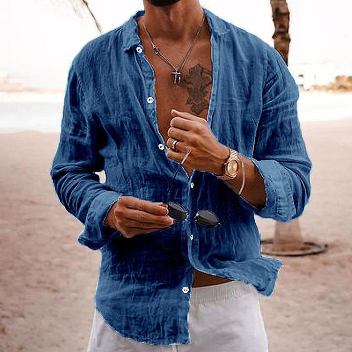 Matthew | Men's Casual Long Sleeve Button-Down Shirt