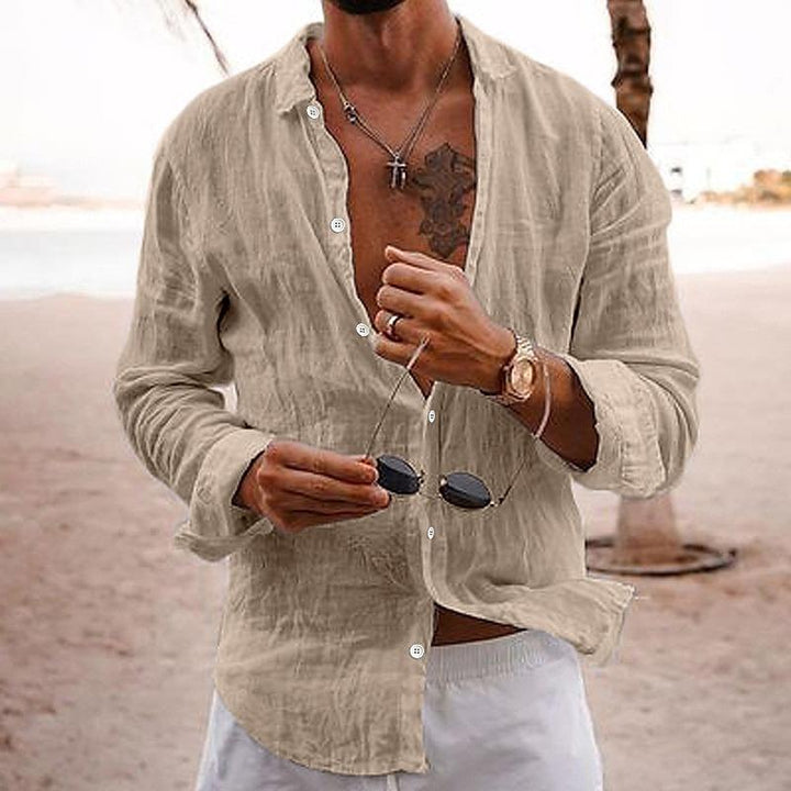 Matthew | Men's Casual Long Sleeve Button-Down Shirt