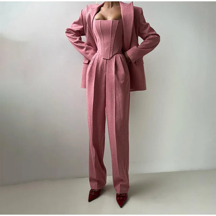 Maureen | Women's Stylish Wide Leg Pant Suit Set