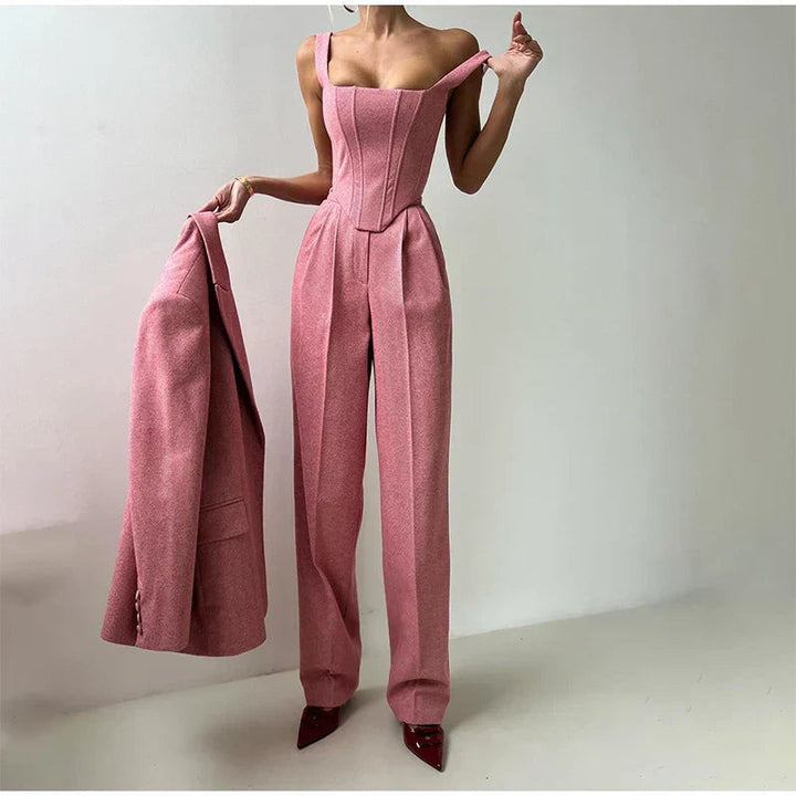 Maureen | Women's Stylish Wide Leg Pant Suit Set