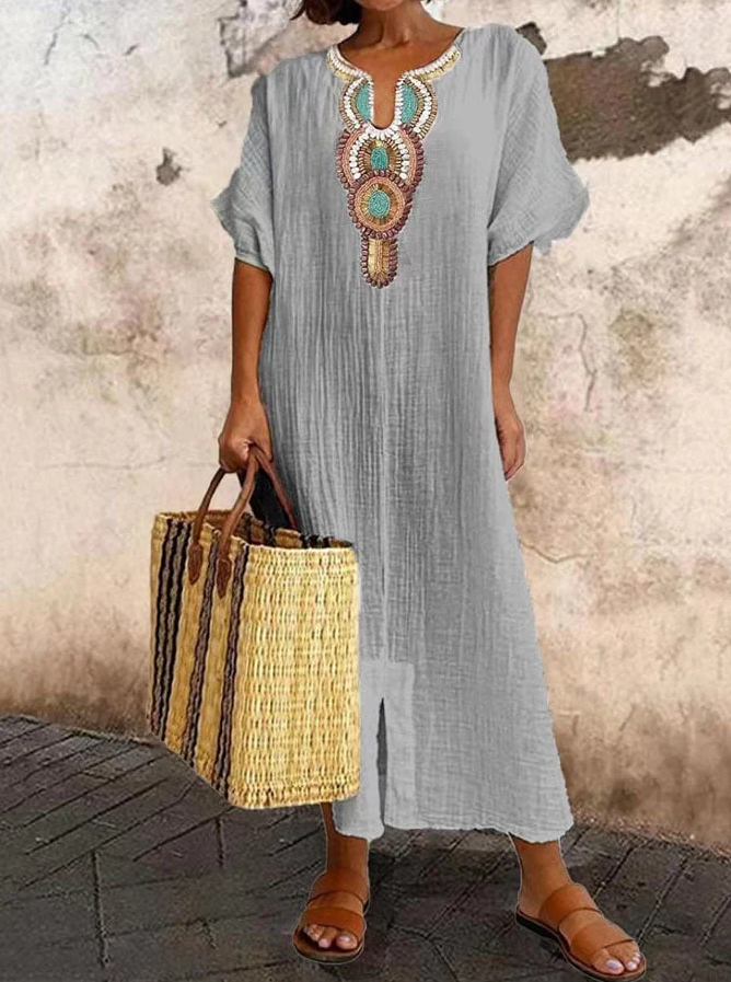 Melinda | Women's V-Neck Long Maxi Dress