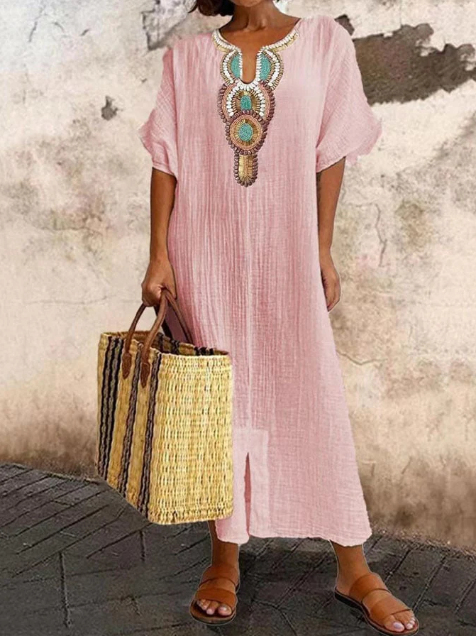 Melinda | Women's V-Neck Long Maxi Dress