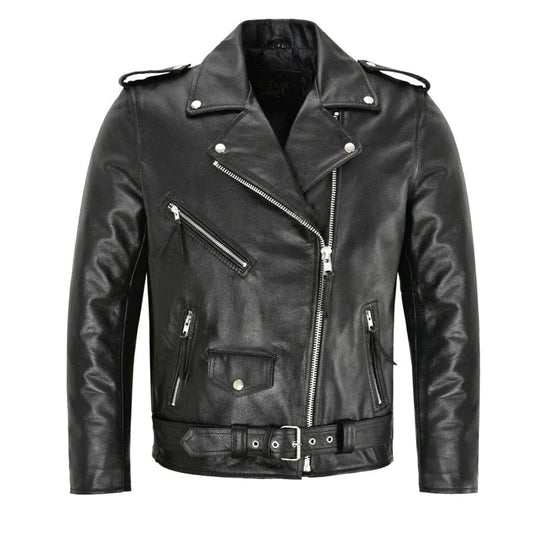 Men's Zip-Up Snap Button Belted Bomber Jacket for Everyday Wear