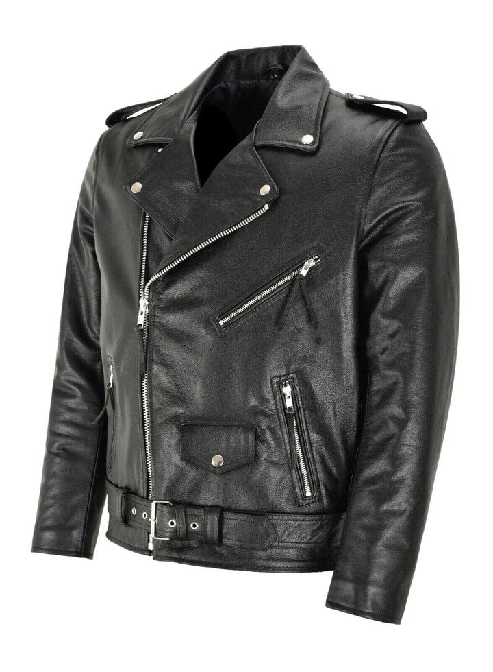 Men's Bomber Jacket with Adjustable Hem and Zippered Pockets