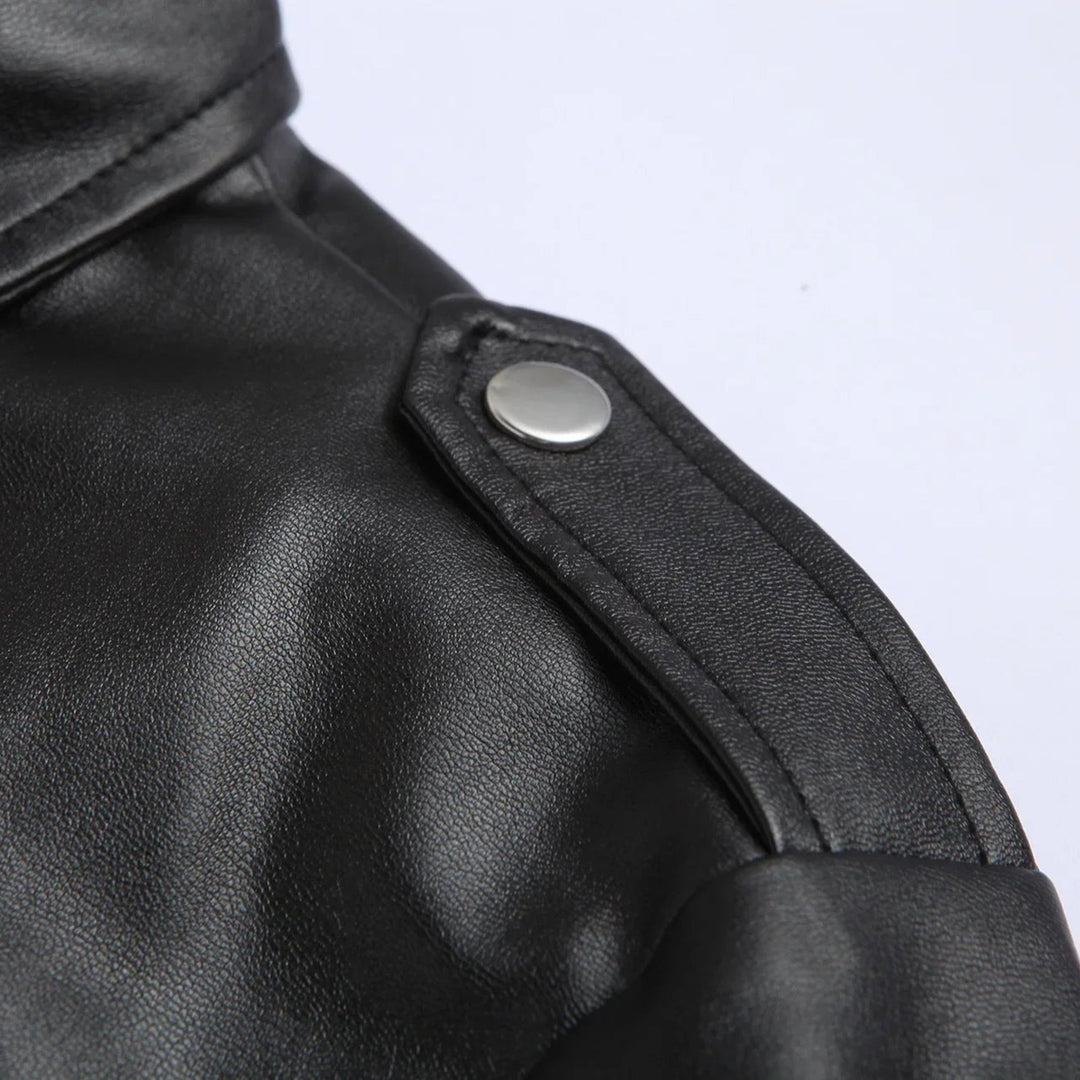Women's Bomber Jacket with Adjustable Hem and Zippered Pockets