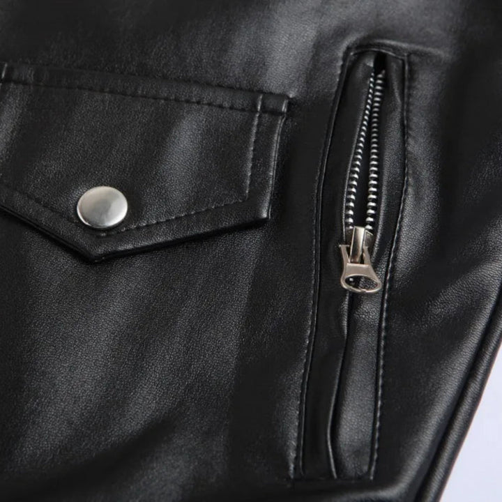 Women's Bomber Jacket with Adjustable Hem and Zippered Pockets
