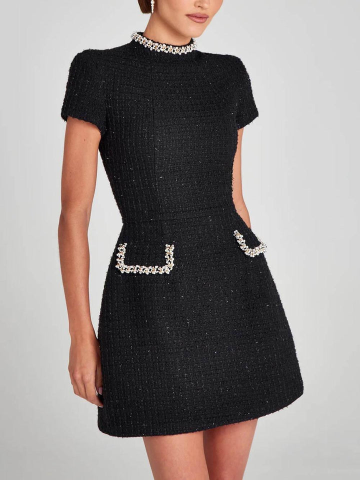 Naomi | Women's High Neck A-Line Dress