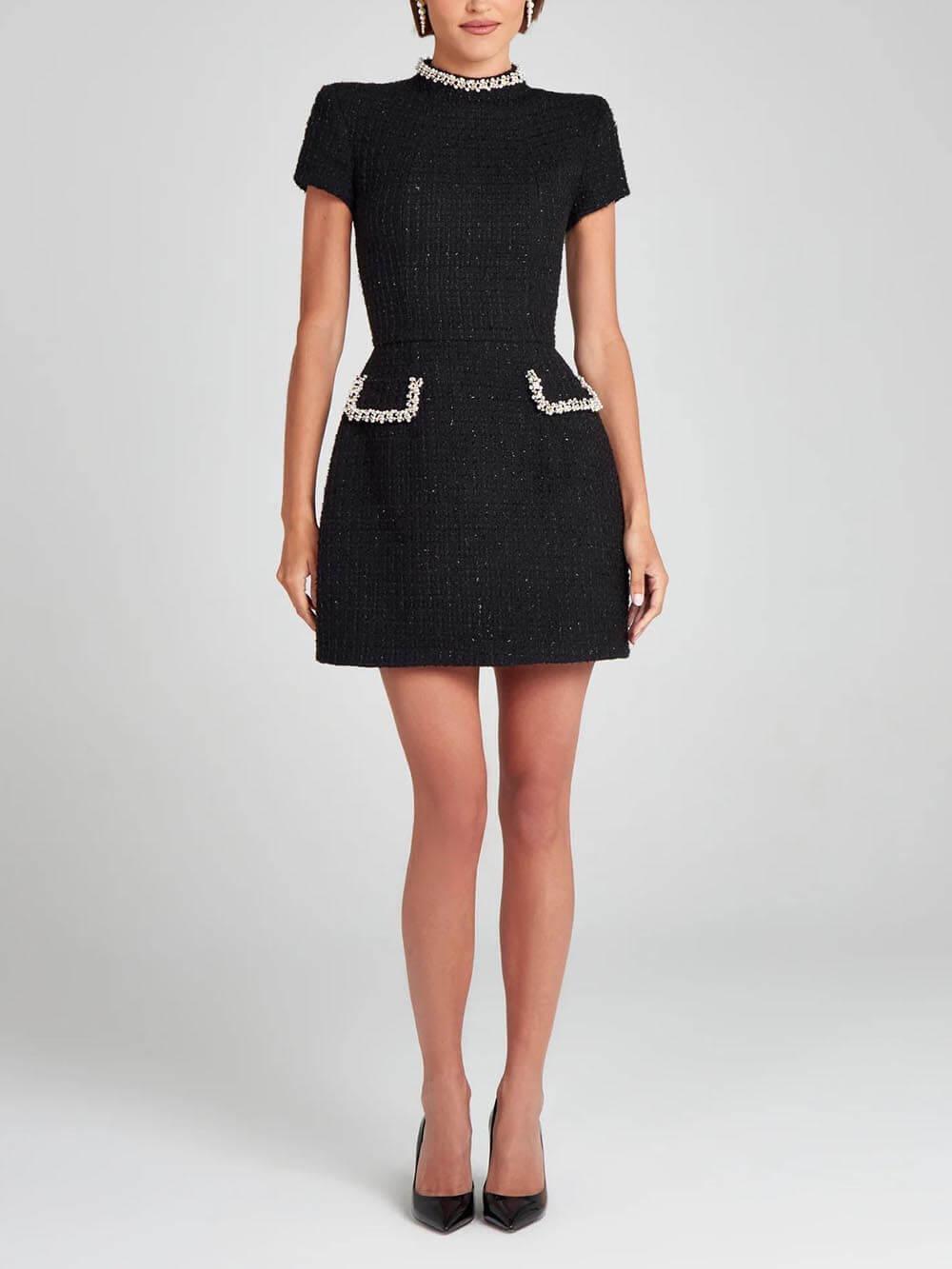 Naomi | Women's High Neck A-Line Dress