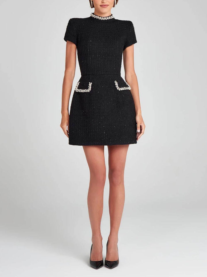 Naomi | Women's High Neck A-Line Dress