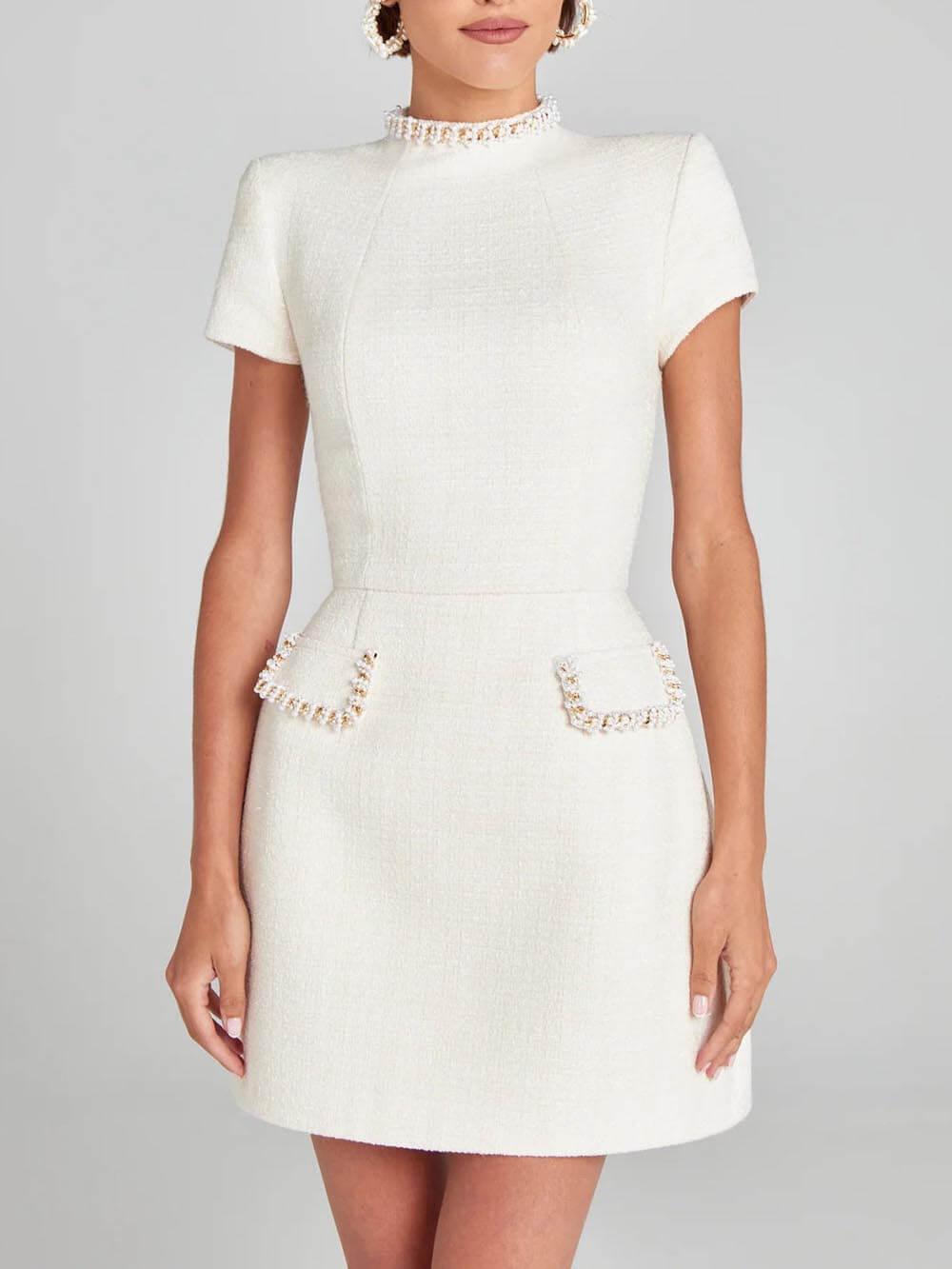 Naomi | Women's High Neck A-Line Dress