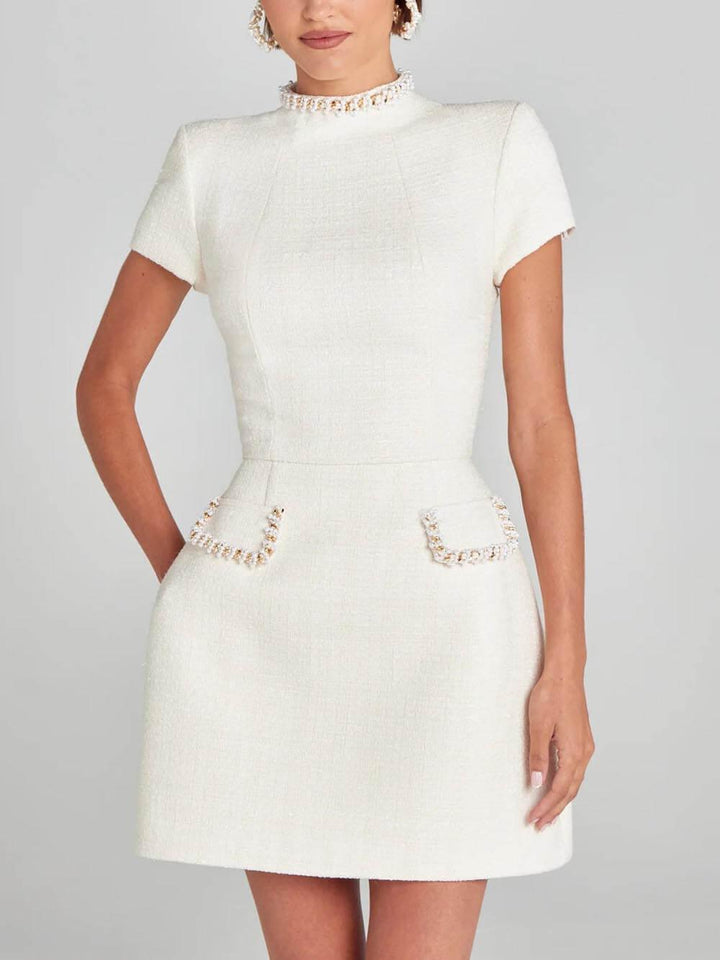 Naomi | Women's High Neck A-Line Dress