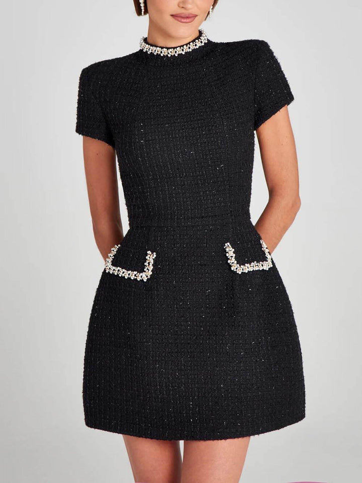 Naomi | Women's High Neck A-Line Dress