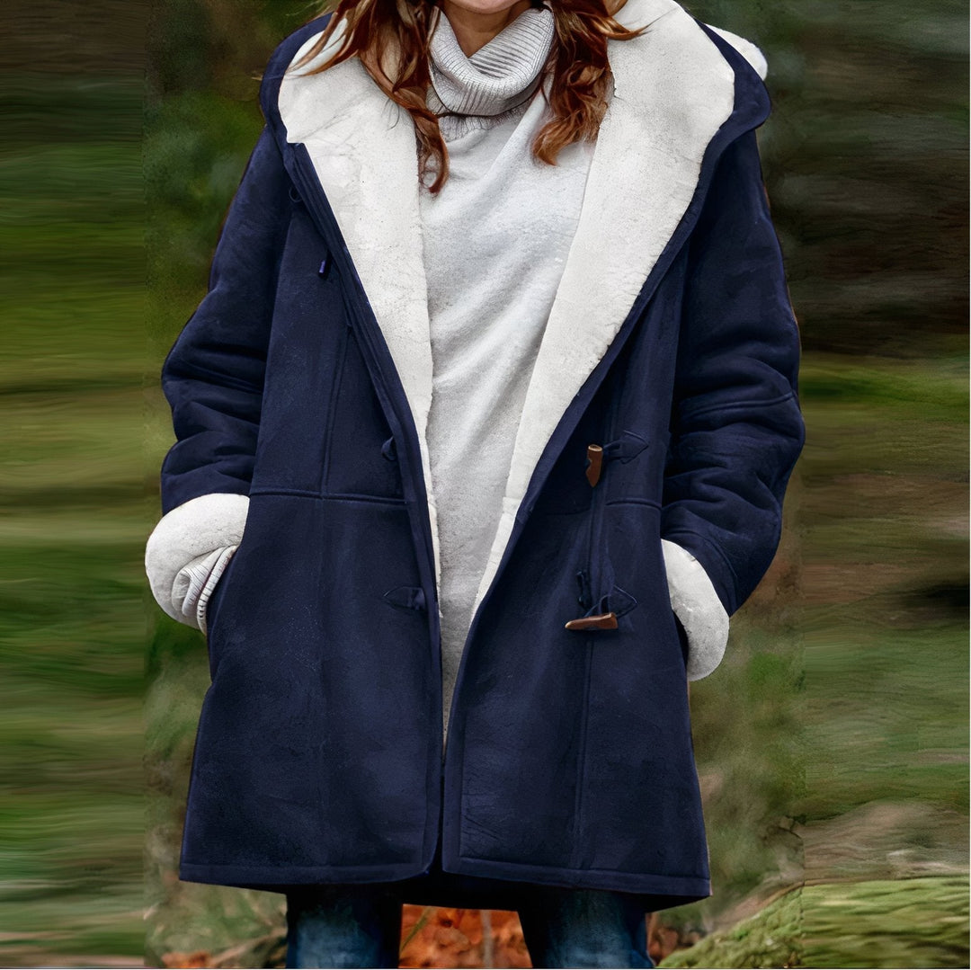 Women's Long Sleeve Velvet Coat