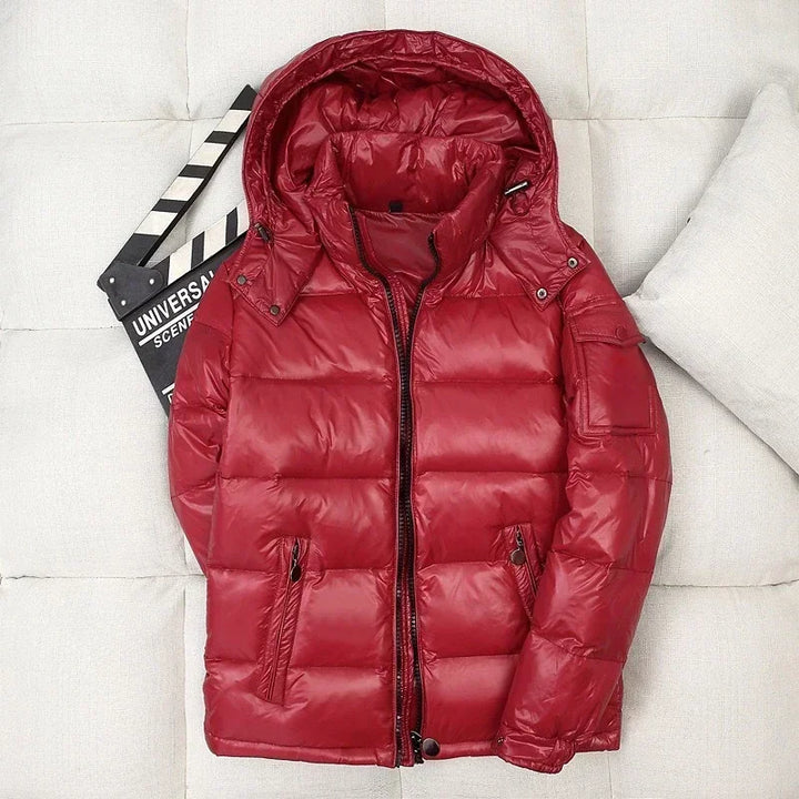Men's Shiny Winter Puffer Jacket