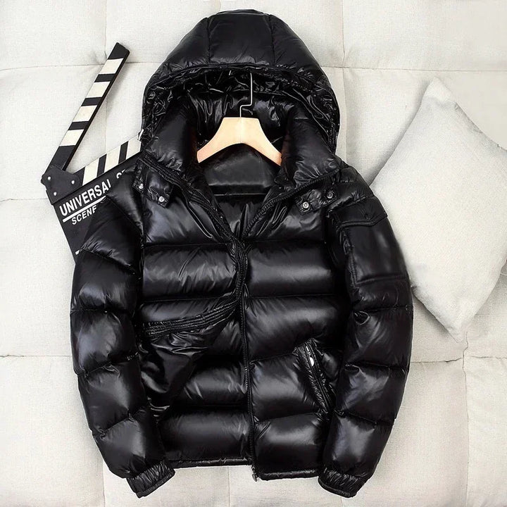 Men's Shiny Winter Puffer Jacket