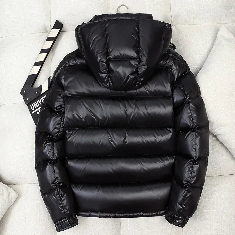 Men's Shiny Winter Puffer Jacket