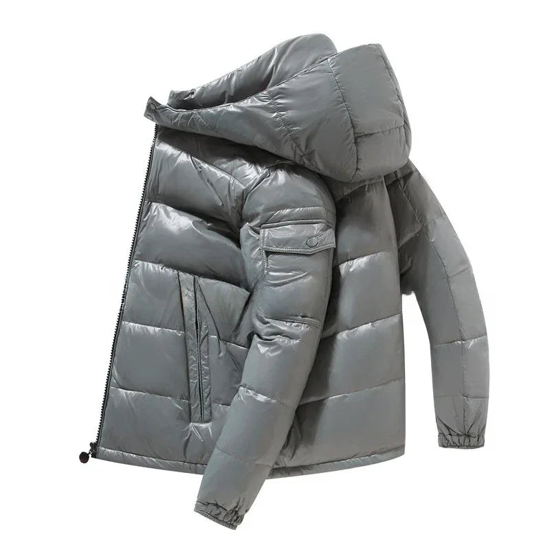 Men's Shiny Winter Puffer Jacket