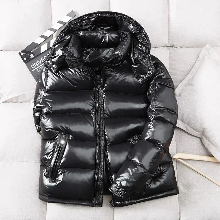 Men's Shiny Winter Puffer Jacket