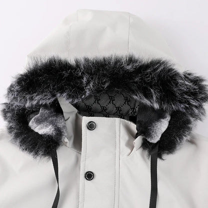 Men's Winter Padded Hooded Jacket with Windproof Warmth