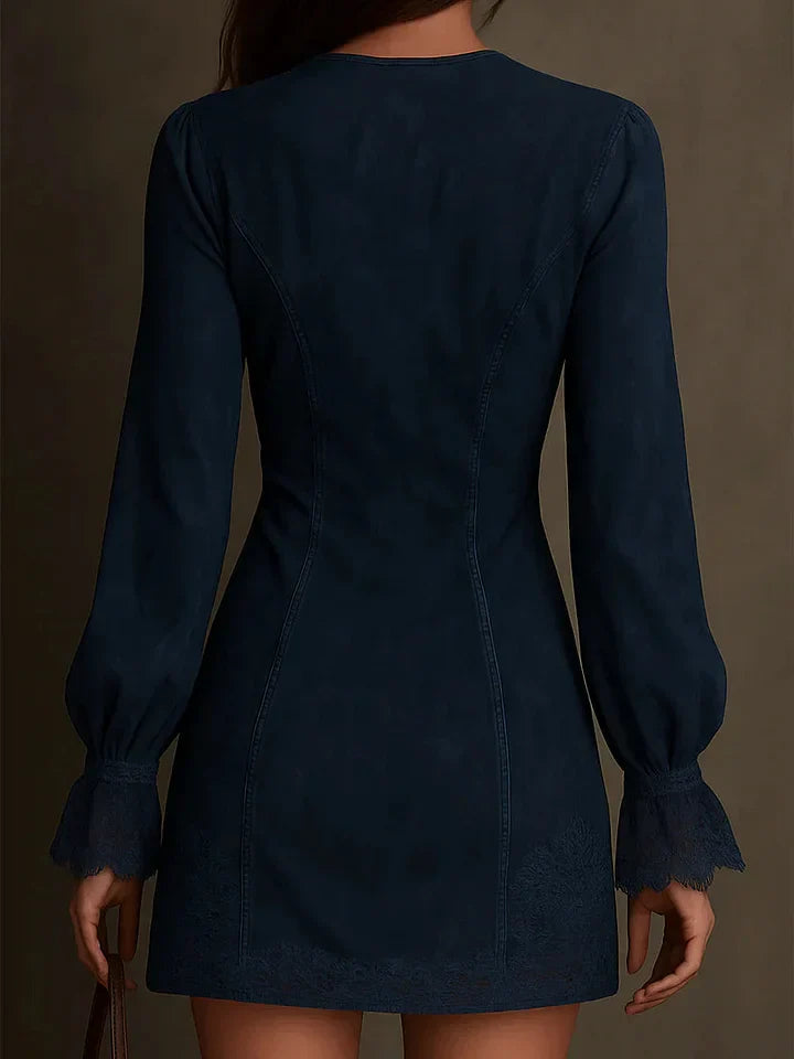 Nell | Women's Long Sleeve A-Line Dress