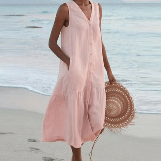 Nina | Women's Sleeveless Midi Dress Alternative