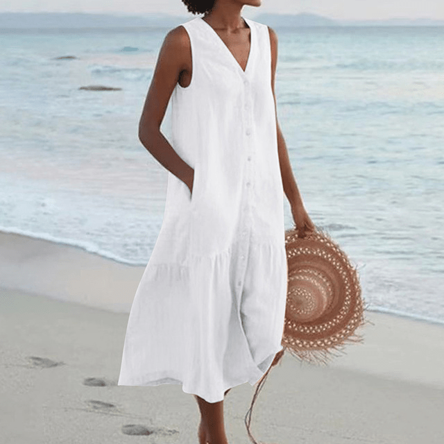 Nina | Women's Sleeveless Midi Dress Alternative