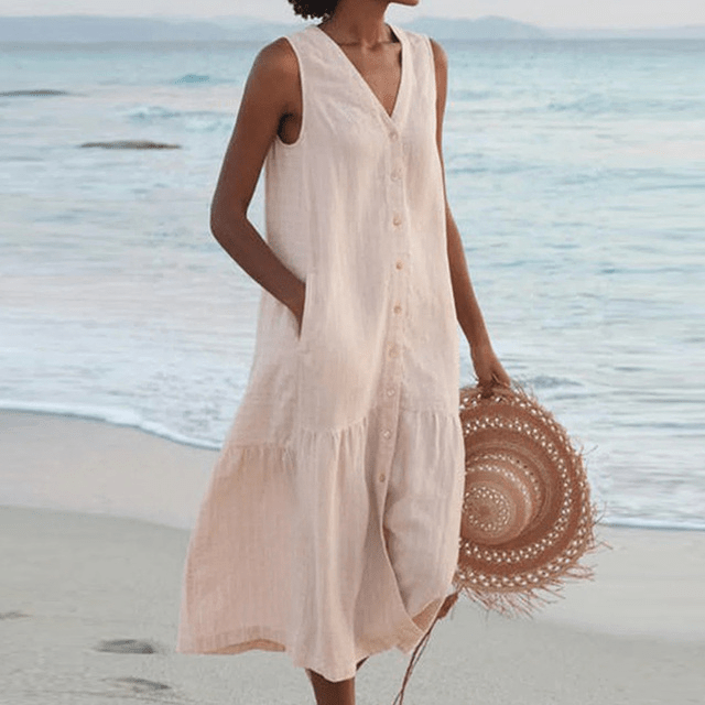 Nina | Women's Sleeveless Midi Dress Alternative