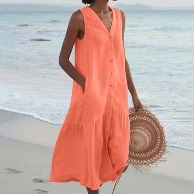Nina | Women's Sleeveless Midi Dress Alternative