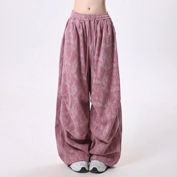 Olive | Women's High-Waisted Balloon Leg Trousers