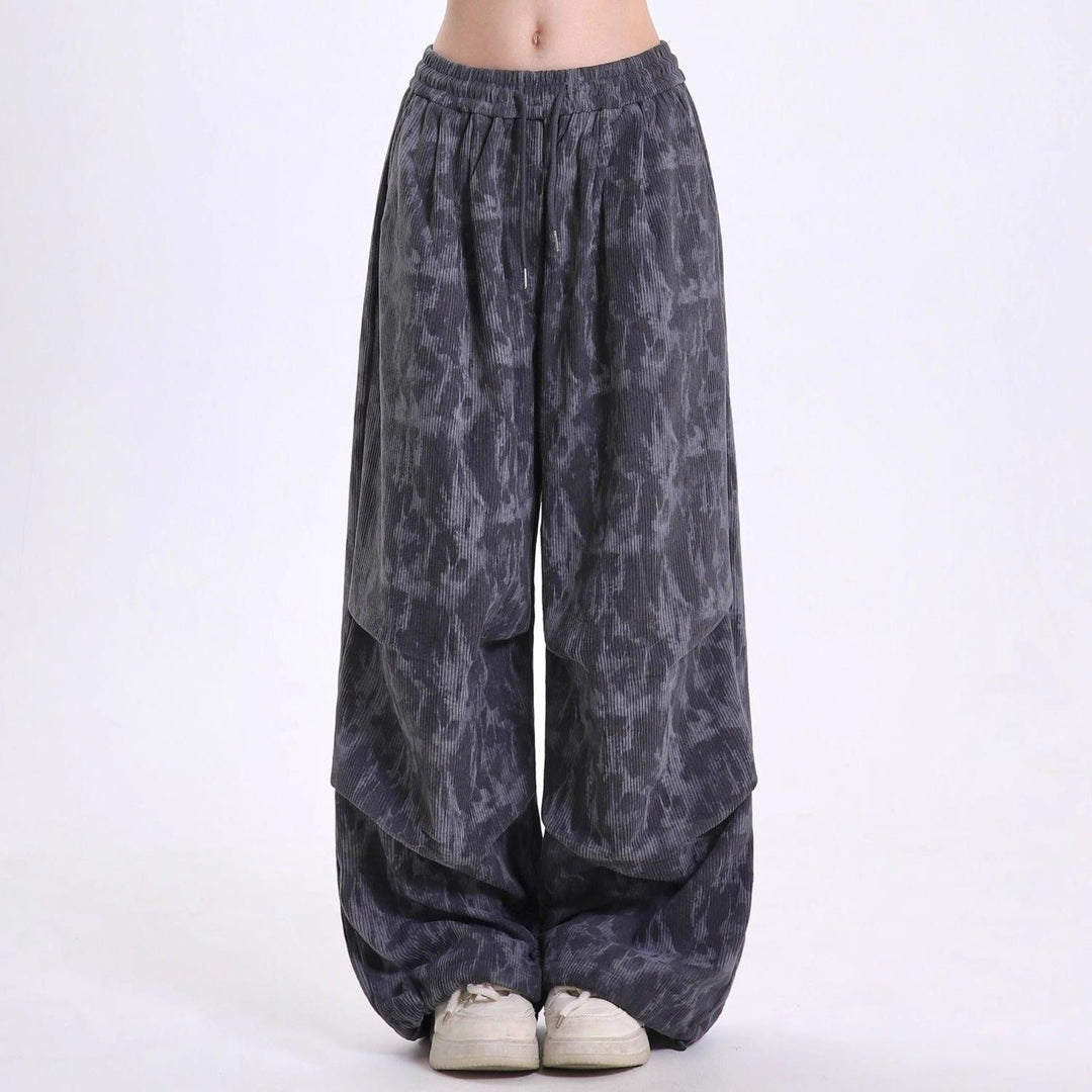 Olive | Women's High-Waisted Balloon Leg Trousers