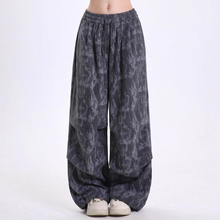 Olive | Women's High-Waisted Balloon Leg Trousers