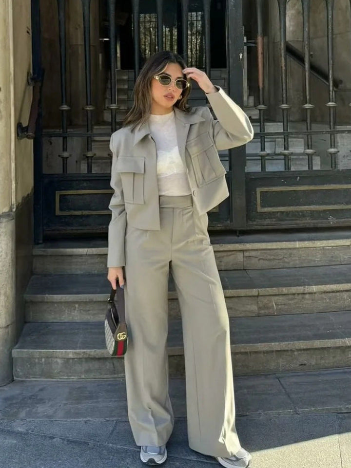 Olivia | Women's Stylish Wide Leg Two-Piece Outfit