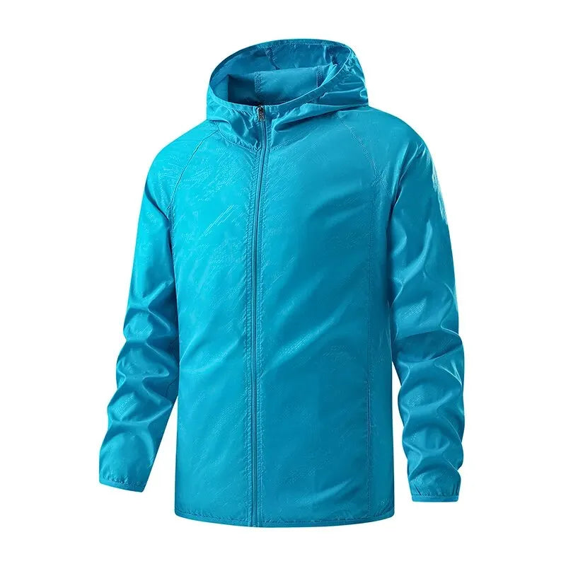 Men's Unisex Waterproof Windbreaker Jacket for Hiking and Camping