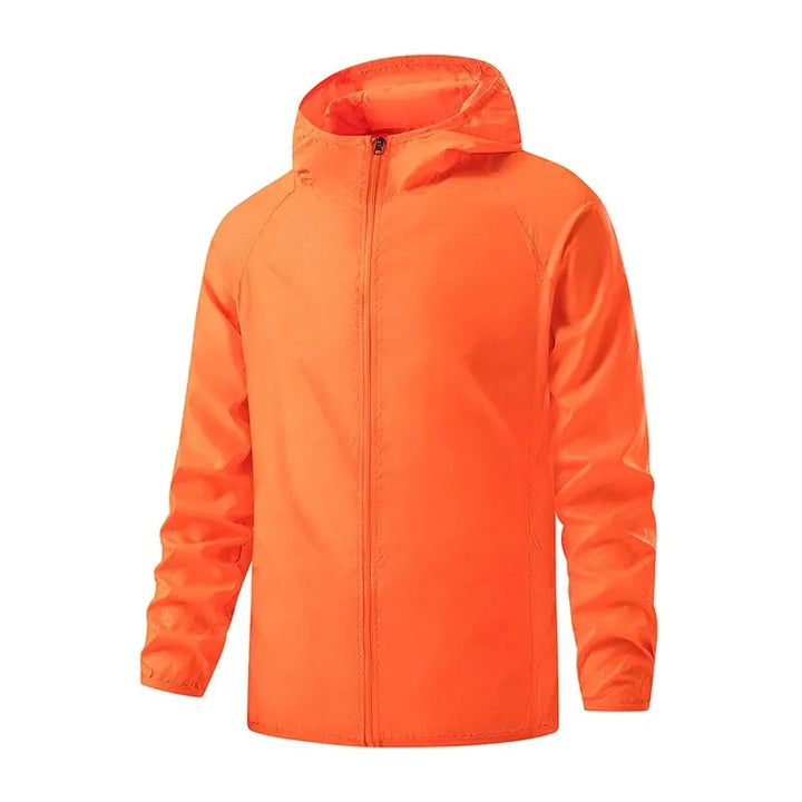 Men's Unisex Waterproof Windbreaker Jacket for Hiking and Camping