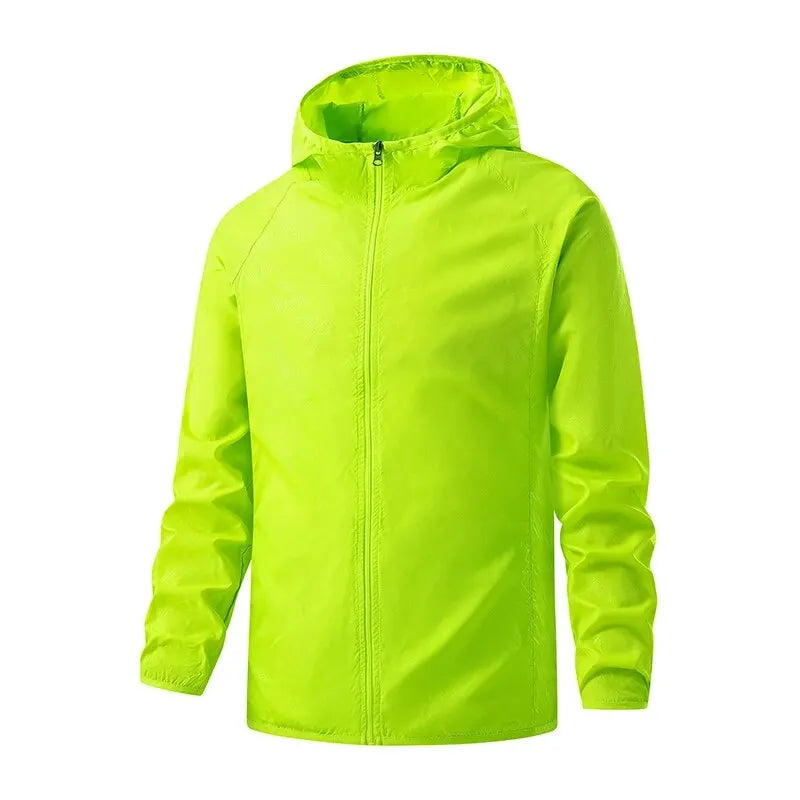 Men's Unisex Waterproof Windbreaker Jacket for Hiking and Camping