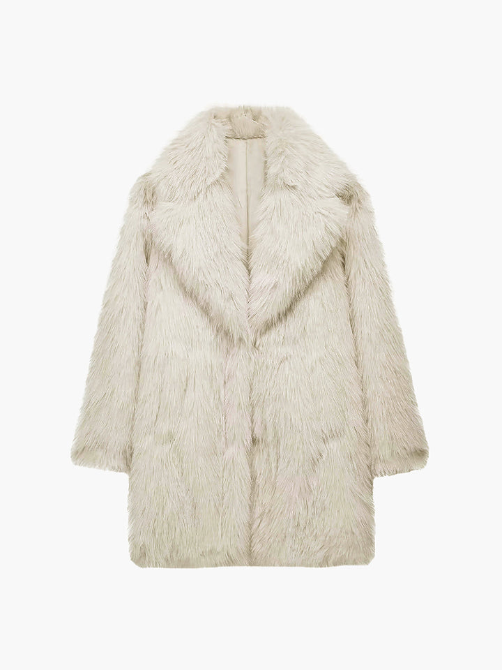 Women's Oversized Fuzzy Faux Fur Coat