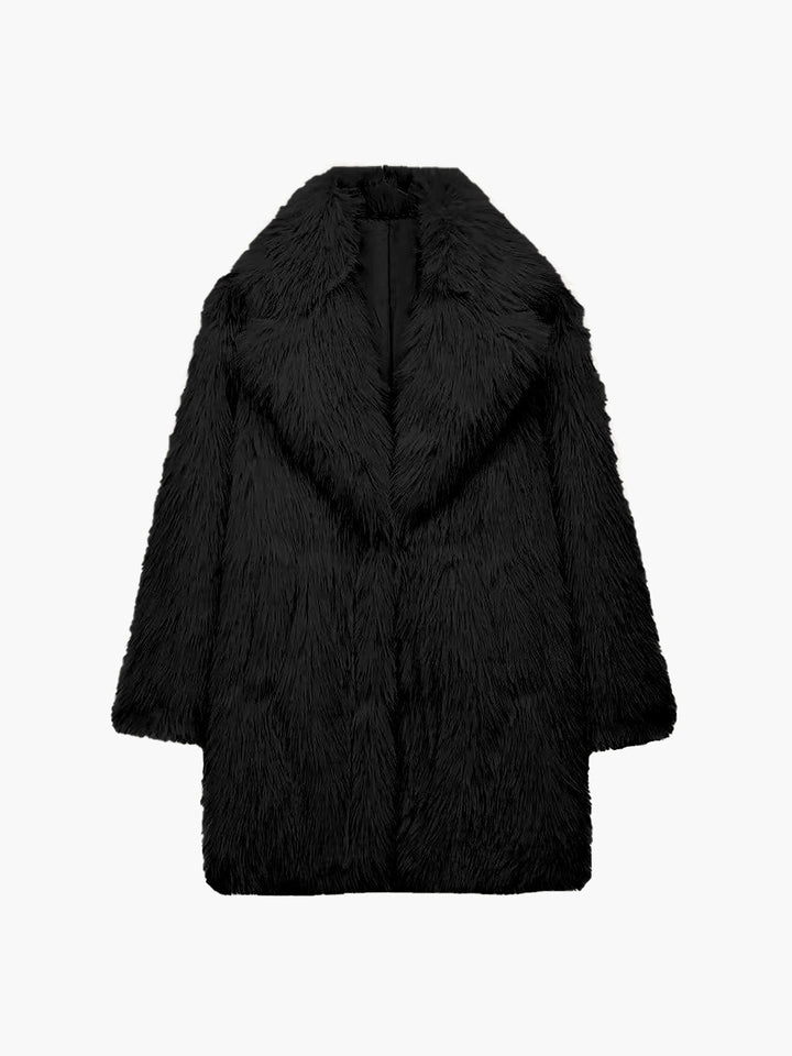 Women's Oversized Fuzzy Faux Fur Coat