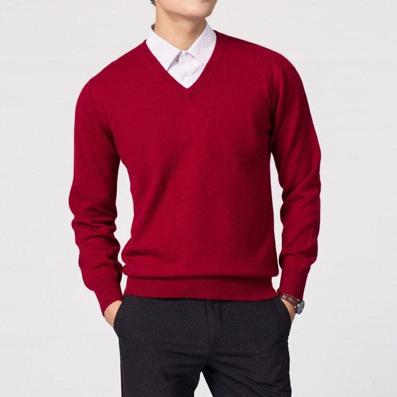 Men's V-Neck Sweater | Classic Design for Versatile Outfits