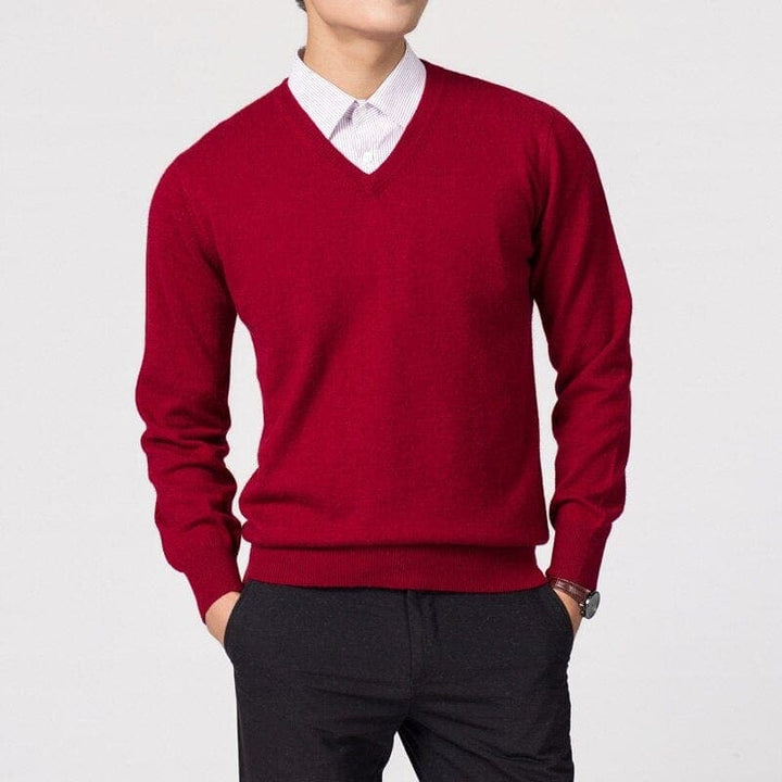 Men's V-Neck Sweater | Classic Design for Versatile Outfits