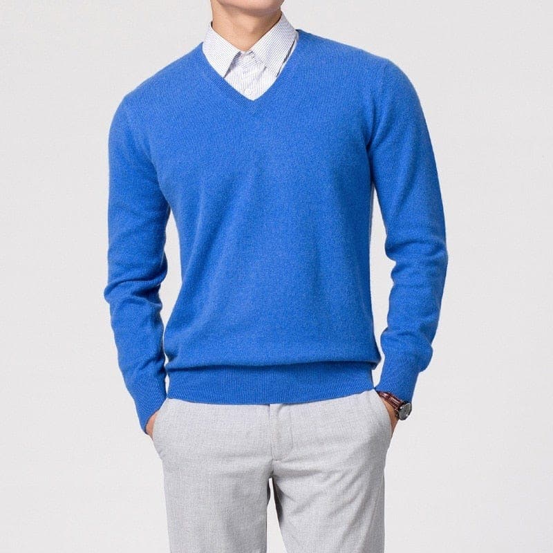 Men's V-Neck Sweater | Classic Design for Versatile Outfits
