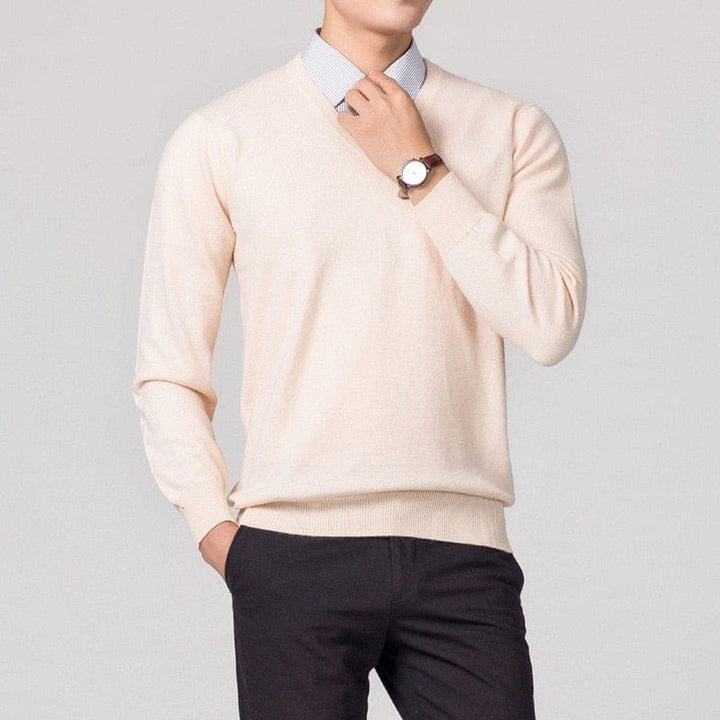Men's V-Neck Sweater | Classic Design for Versatile Outfits