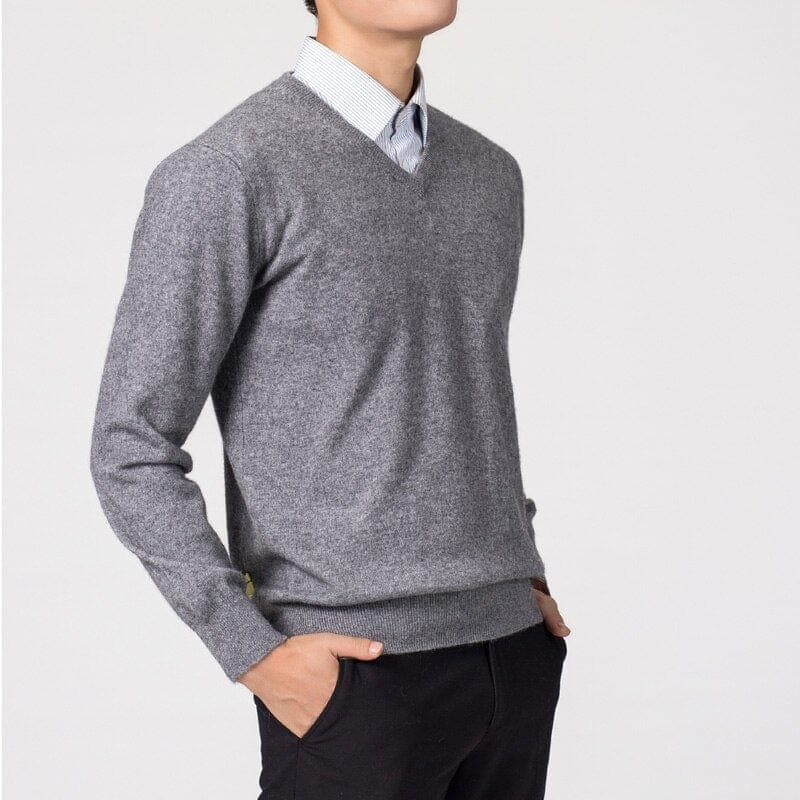 Men's V-Neck Sweater | Classic Design for Versatile Outfits
