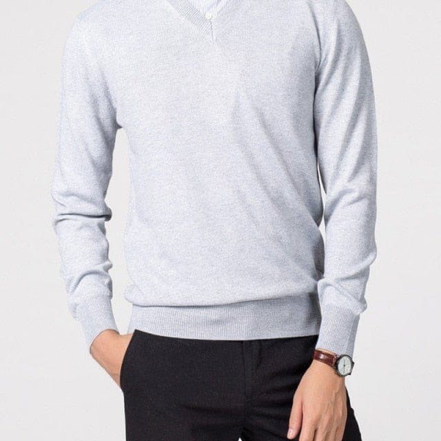 Men's V-Neck Sweater | Classic Design for Versatile Outfits