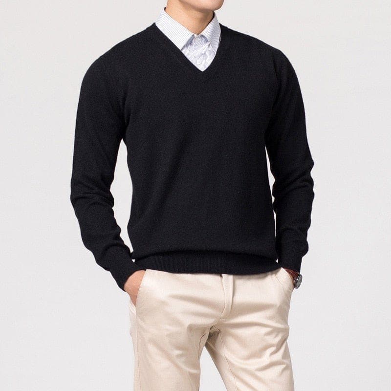 Men's V-Neck Sweater | Classic Design for Versatile Outfits