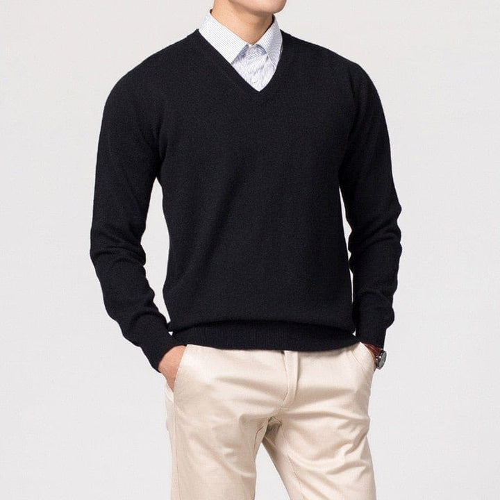Men's V-Neck Sweater | Classic Design for Versatile Outfits