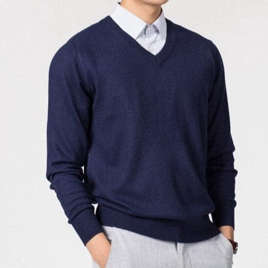 Men's V-Neck Sweater | Classic Design for Versatile Outfits