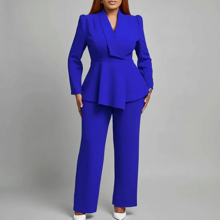 Elegant Peplum Top Suit for Women
