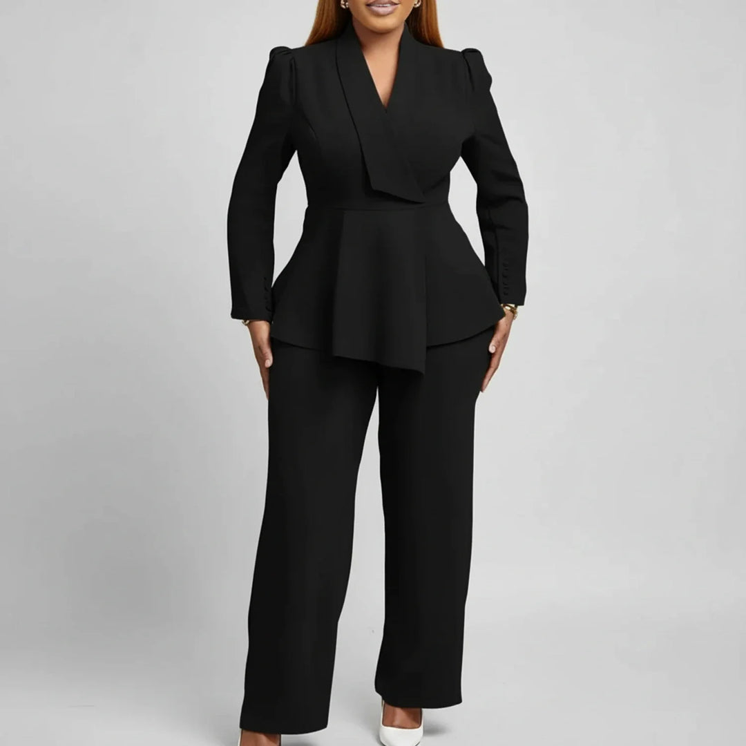Elegant Peplum Top Suit for Women